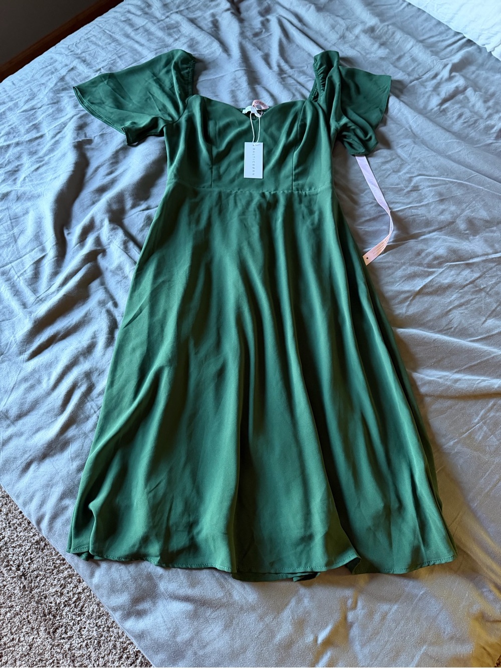Baltic Born Colette Emerald Green Sweetheart Midi Dress
